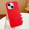 Per iPhone 14 Plus Custodia per telefono in TPU MagSafe a strisce (rosso)