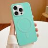 Per iPhone 15 Pro Custodia per telefono in TPU MagSafe Stripe (verde menta)