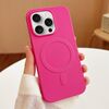 Per iPhone 15 Pro Custodia per telefono in TPU MagSafe Stripe (rosso rosa)
