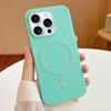 Per iPhone 16 Pro Max Custodia per telefono in TPU MagSafe Stripe (verde menta)