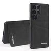 Per Samsung Galaxy S22 Ultra 5G Forwenw F8 Series 2 in 1 Custodia in pelle con slot per schede magnetiche (nero)