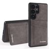 Per Samsung Galaxy S22 Ultra 5G Forwenw F8 Series 2 in 1 Custodia in pelle con slot per schede magnetiche (grigio)