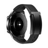 Cinturino per orologio in silicone PU con fibbia magnetica pieghevole a forma di T da 20 mm (nero)