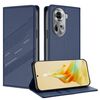 Per OPPO Reno11 Global Embossed Multi-funzionale Portafoglio Retro Custodia per telefono in pelle (blu scuro)