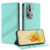 Per OPPO Reno11 Pro Custodia per telefono in pelle retrò con portafoglio multifunzionale in rilievo (verde menta)