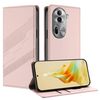 Per OPPO Reno11 Pro Custodia per telefono in pelle retrò con portafoglio multifunzionale in rilievo (rosa)