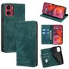 Per Motorola Moto G05 RFID Anti-furto Spazzola Magnetico Custodia in Pelle per Telefono (Verde)