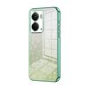 Per Realme Neo7x Custodia per telefono elettrolitica con polvere glitterata sfumata (verde)
