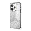 Per OPPO A5 Pro 5G Custodia per telefono elettrolitica con polvere glitterata sfumata globale (nera)