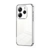 Per Redmi Note14 4G 163,25 mm Custodia per telefono con foro sottile e placcatura trasparente (argento)