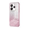 Per Redmi Note14 4G 163,25 mm Custodia per telefono elettrolitica con polvere glitterata sfumata (rosa)