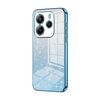 Per Redmi Note14 4G 163,25 mm Custodia per telefono elettrolitica con polvere glitterata sfumata (blu)