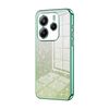 Per Redmi Note14 4G 163,25 mm Custodia per telefono elettrolitica con polvere glitterata sfumata (verde)