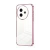 Per vivo Y39 5G Custodia per telefono con foro sottile e placcatura trasparente (rosa)