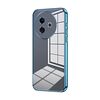 Per vivo Y39 5G Custodia per telefono con foro sottile e placcatura trasparente (blu)