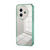Per vivo Y39 5G Custodia per telefono con foro sottile e placcatura trasparente (verde)
