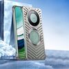 Per Huawei Mate 60 Pro Custodia per telefono in metallo magnetico MagSafe Cooling (titanio)