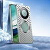 Per Huawei Mate 60 Pro Custodia per telefono in metallo magnetico MagSafe Cooling (argento)