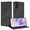 Per TCL 30 XE 5G Custodia per telefono in pelle retrò con portafoglio multifunzionale in rilievo (nero)