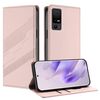Per TCL 40 NxtPaper 5G Custodia per telefono in pelle retrò multifunzionale in rilievo (rosa)