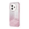 Per vivo Y39 5G Custodia per telefono elettrolitica con polvere glitterata sfumata (rosa)