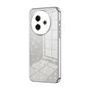 Per vivo Y39 5G Custodia per telefono elettrolitica con polvere glitterata sfumata (argento)