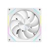 Ventola per case del computer 4RS da 12 cm con controllo termico Infinity Mirror ARGB e raffreddamento ultra silenzioso (bianco inverso)