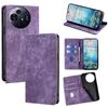 Per TCL 50 NxtPaper 5G RFID Anti-furto Spazzola Magnetico Custodia in Pelle per Telefono (Viola)
