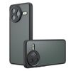 Per Redmi K80 / Xiaomi Poco F7 Pro Armor Precise Hole PC Hybrid TPU Custodia per telefono (nero satinato)