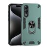 Per itel S25 Custodia per telefono con supporto ad anello in metallo antiurto (verde)
