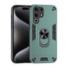 Per itel S25 Custodia per telefono con supporto ad anello in metallo ultra antiurto (verde)
