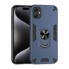 Per Samsung Galaxy A06 5G Custodia antiurto in metallo con supporto ad anello per telefono (blu)