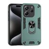 Per Redmi Note 14 4G 164,84 mm Custodia per telefono con supporto ad anello in metallo antiurto (verde)