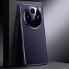 Per vivo X100s Custodia per telefono in vera pelle per PC (viola scuro)