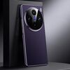 Per vivo X100 Pro Custodia per telefono in vera pelle per PC (viola scuro)