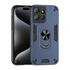 Per Motorola Moto G Power 2025 Custodia antiurto in metallo con supporto ad anello per telefono (blu)