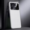 Per Redmi K70 Custodia per telefono in vera pelle per PC (bianca)
