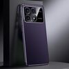Per Redmi K70 Custodia per telefono in vera pelle per PC (viola scuro)