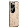 Per Huawei P60 Art Cloud Dragon Pattern Custodia per telefono in pelle semplice per PC (oro)