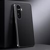 Per Samsung Galaxy S24 5G Custodia per telefono in vera pelle per PC (nero)