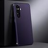 Per Samsung Galaxy S24 5G Custodia per telefono in vera pelle per PC (viola scuro)