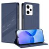 Custodia in pelle retrò con portafoglio multifunzionale in rilievo per Redmi Note 12 Pro (blu scuro)