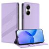 Custodia in pelle retrò con portafoglio multifunzionale in rilievo per Redmi Turbo 4 (viola chiaro)