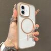 Per iPhone 16 Plus Custodia per telefono sottile MagSafe N52 Translucent Armor (oro trasparente)