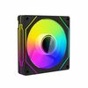 Prism 4RRO Computer Case Fan 12cm ARGB Sync PWM Ventola di raffreddamento silenziosa (telaio nero invertito)