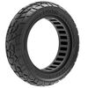 Pneumatici liberi per scooter elettrico da 9,5 pollici, pneumatici solidi scheletrici fuoristrada da 9,5 x 2,50, colore: nero