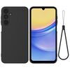 Custodia antiurto in silicone liquido Pure Color per Samsung Galaxy M16 / F16 (nero)