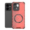 Per OPPO Reno13 F 5G Custodia antiurto per telefono con anello magnetico a nido d'ape globale (rosso)