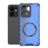 Per OPPO Reno13 F 5G Custodia antiurto per telefono con anello magnetico a nido d'ape globale (blu)