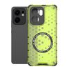 Per OPPO Reno13 F 5G Custodia antiurto per telefono con anello magnetico a nido d'ape globale (verde)